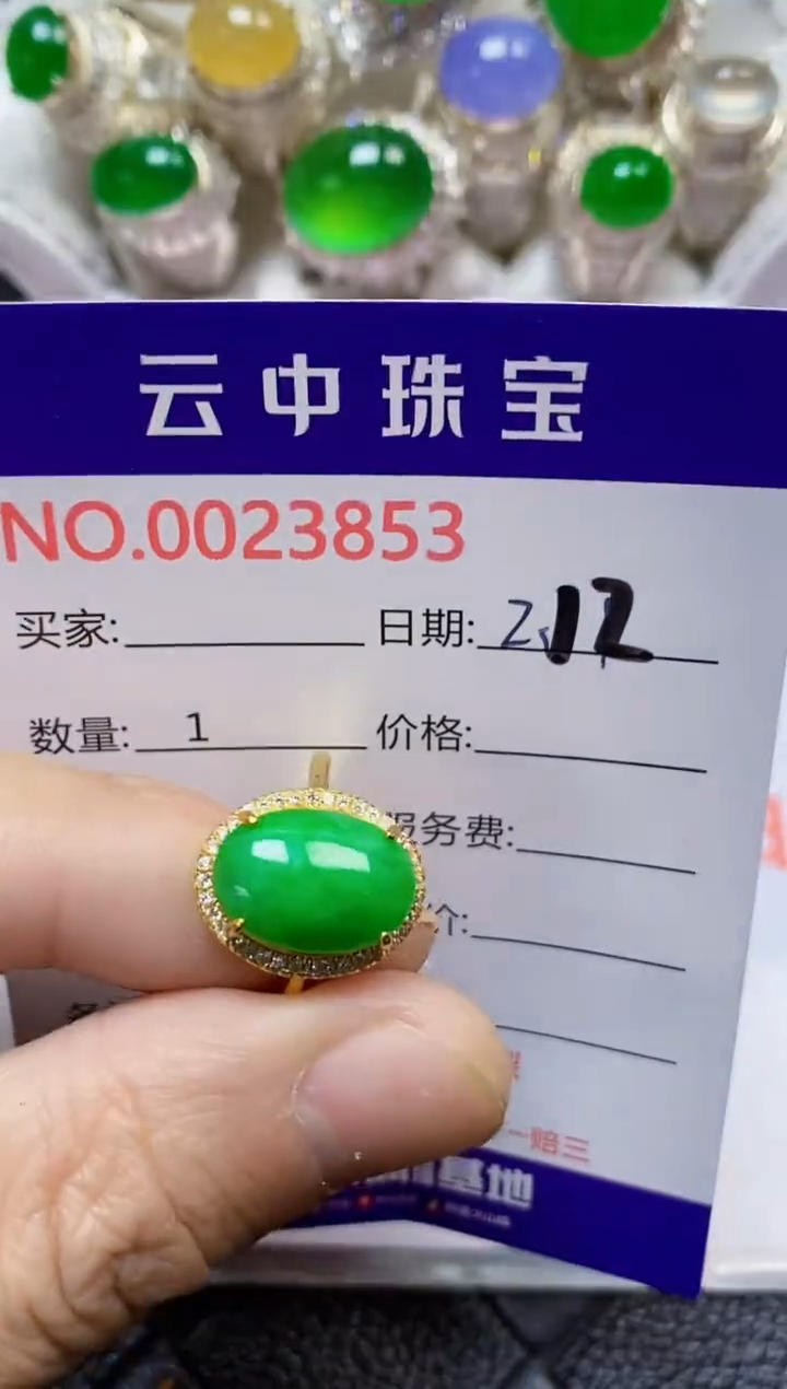 【闪购商品】翡翠戒指银S925镶嵌/3853