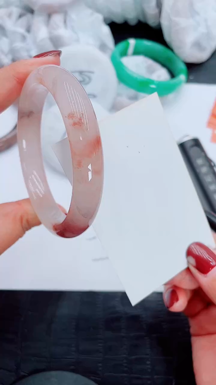 【闪购商品】石英质玉手镯未镶嵌S106-60-61