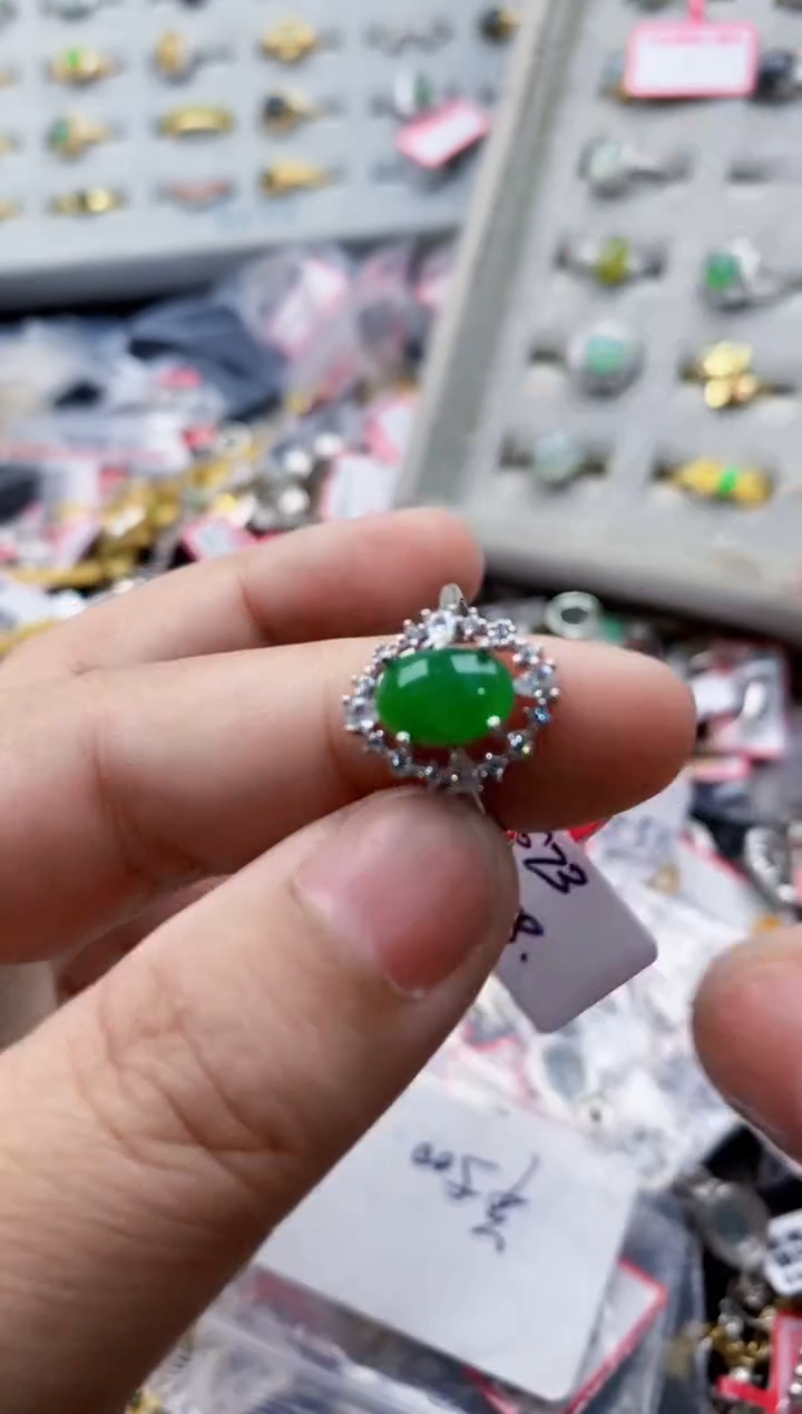 翡翠戒指银S925镶嵌130000000   6