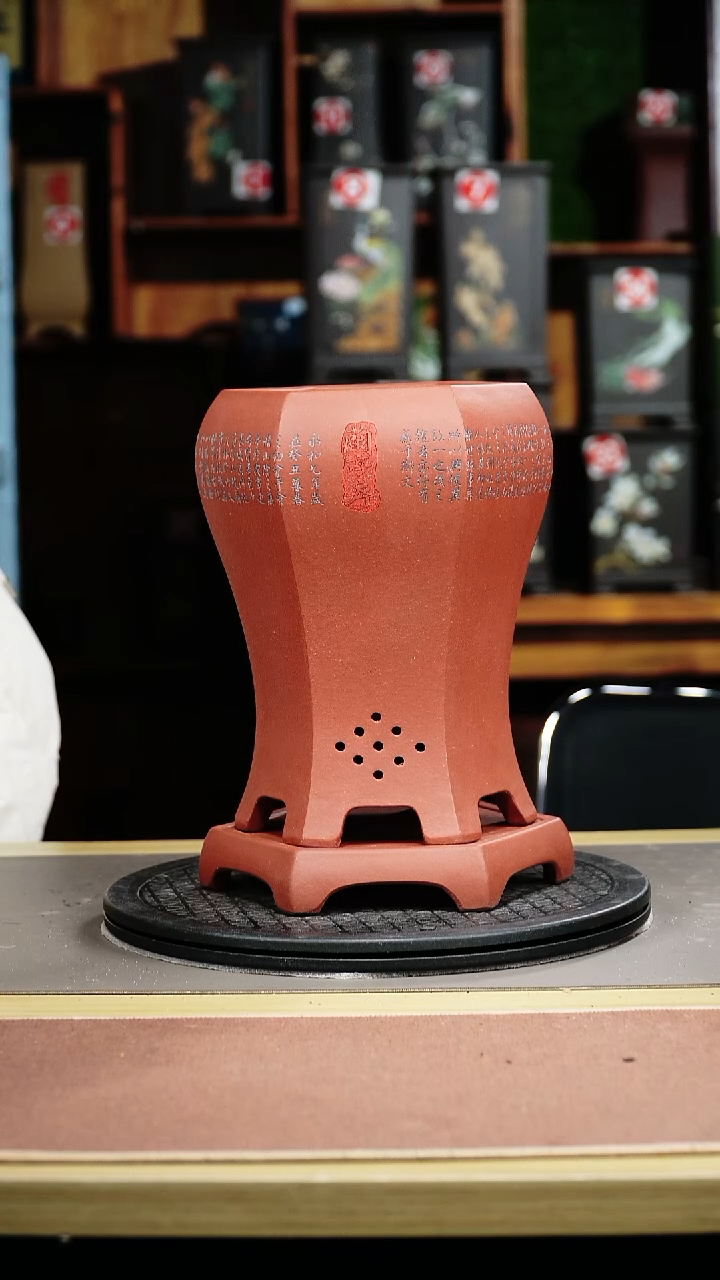 紫砂花盆紫砂花盆