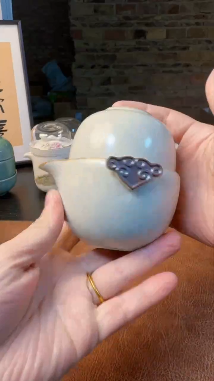 【闪购商品】杯德化羊脂玉瓷，黄龙玉汝旅行快客茶具