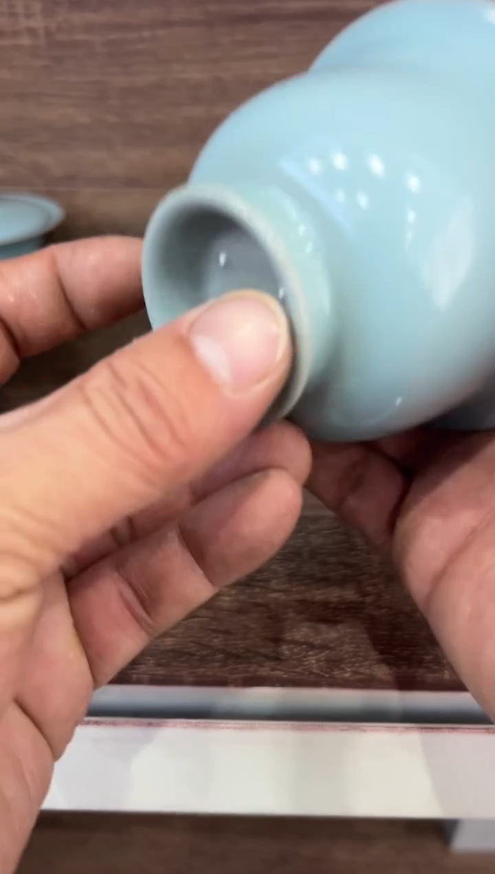 【闪购商品】杯仿古宋臻釉纯手工两才元宝大瑕