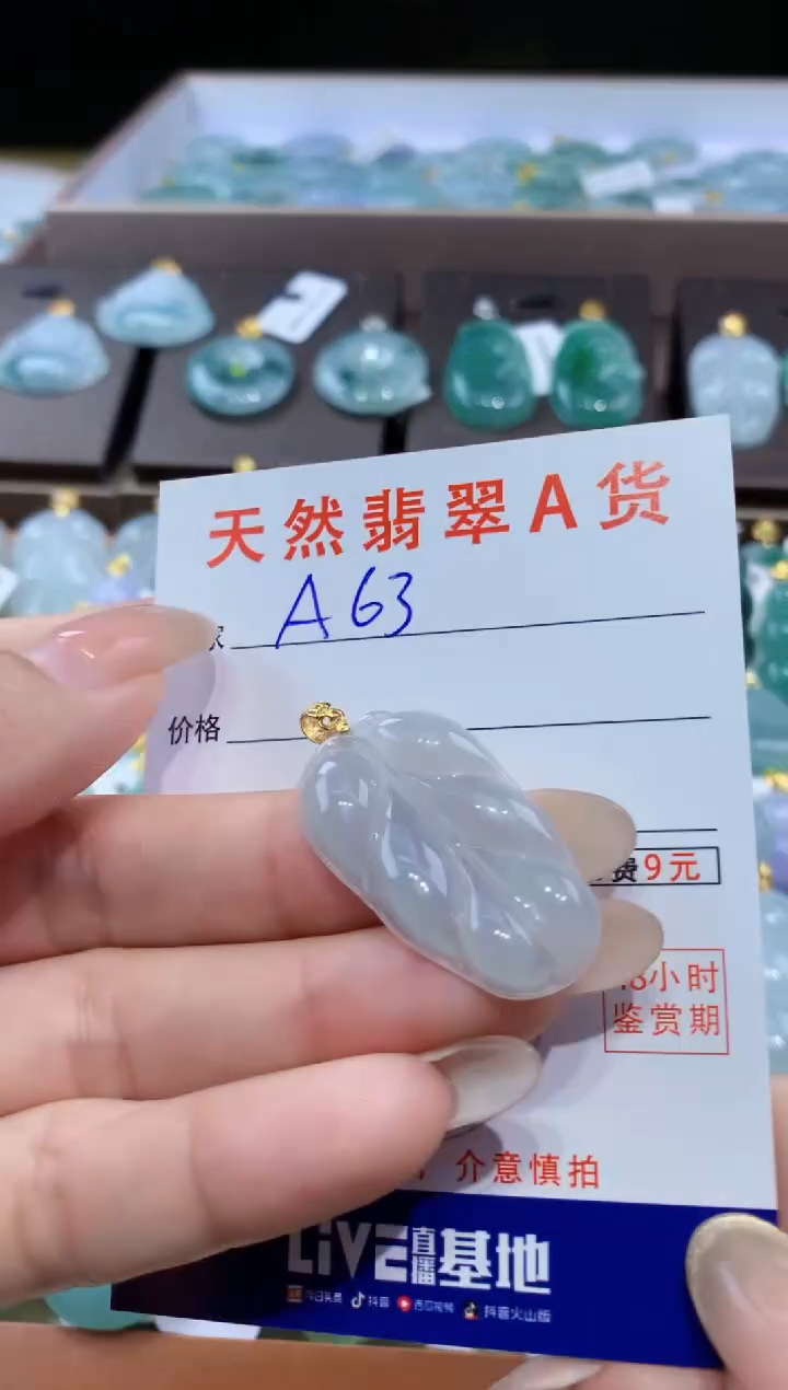 颈饰未镶嵌翡翠天然翡翠A货挂件