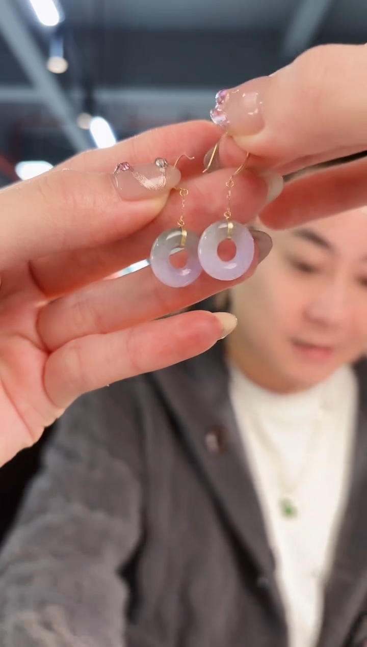 【闪购商品】翡翠耳饰未镶嵌缅料A货/支持复检/一件