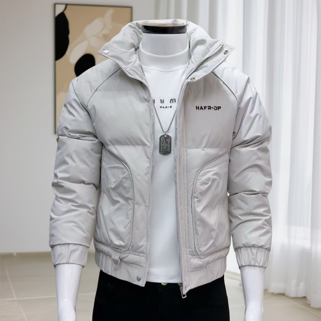 冬款男款棉服外套潮流时尚百搭休闲修身男装高级感痞帅立领棉衣