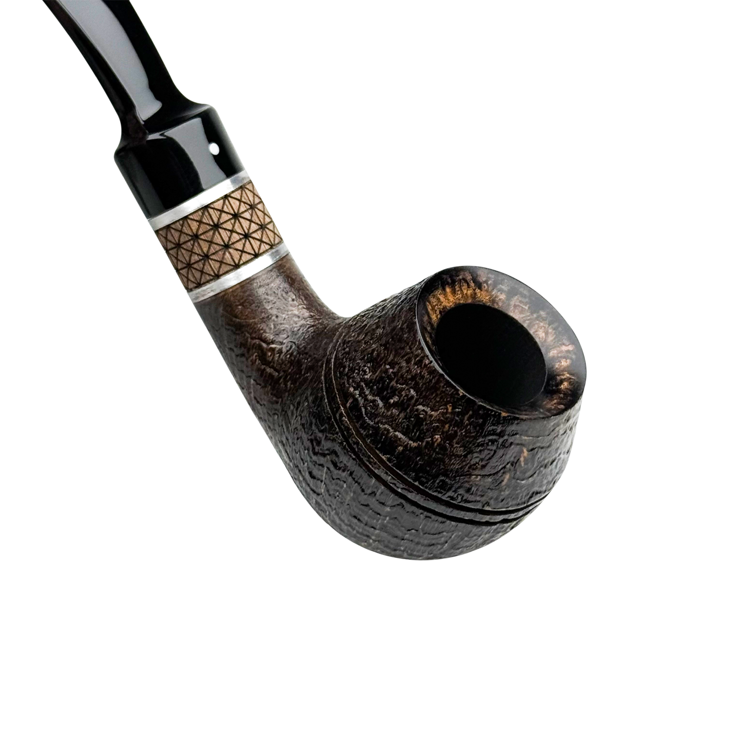 Vauen德国进口华云Timber系列TM 546型双腰线牛头弯式石楠木烟斗