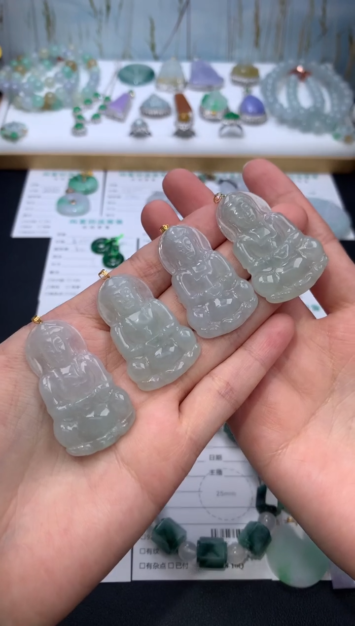 【闪购商品】定制翡翠18K金镶嵌模式推广期24小时鉴赏期