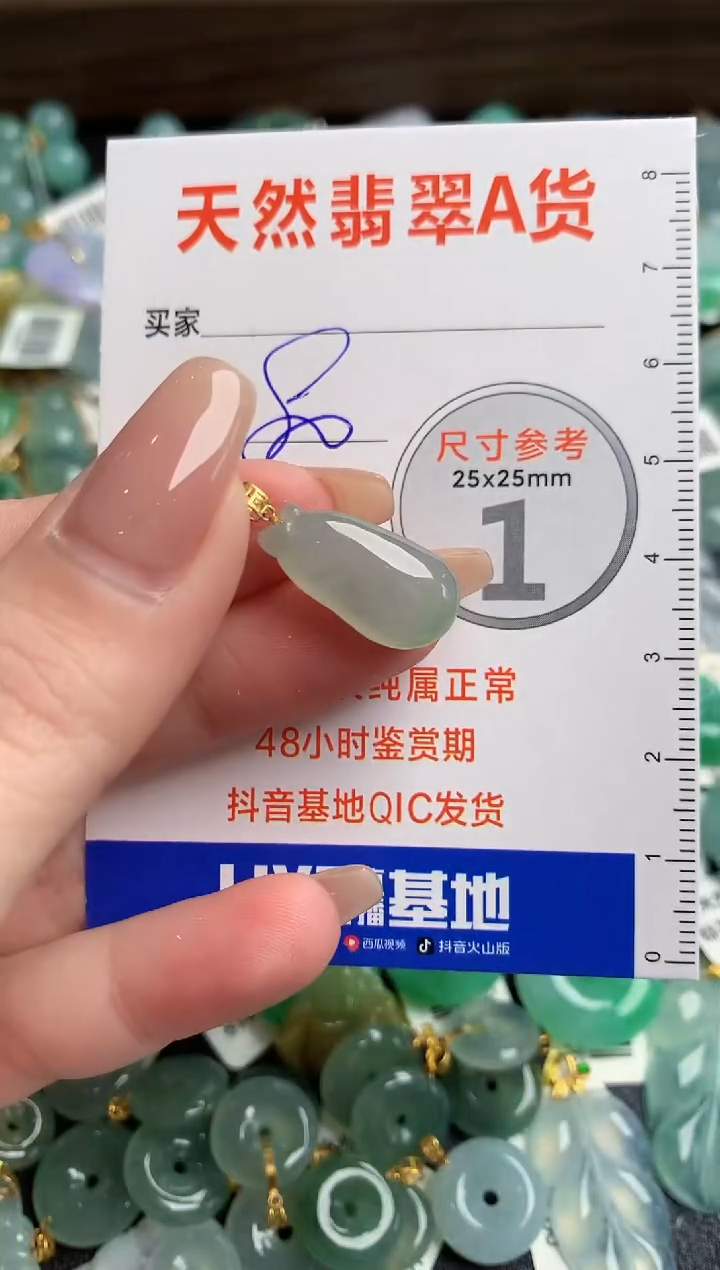 【闪购商品】翡翠颈饰18K金镶嵌14003606