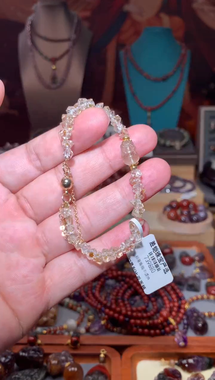 未镶嵌珠宝半成品水晶黄闪灵利比貔貅