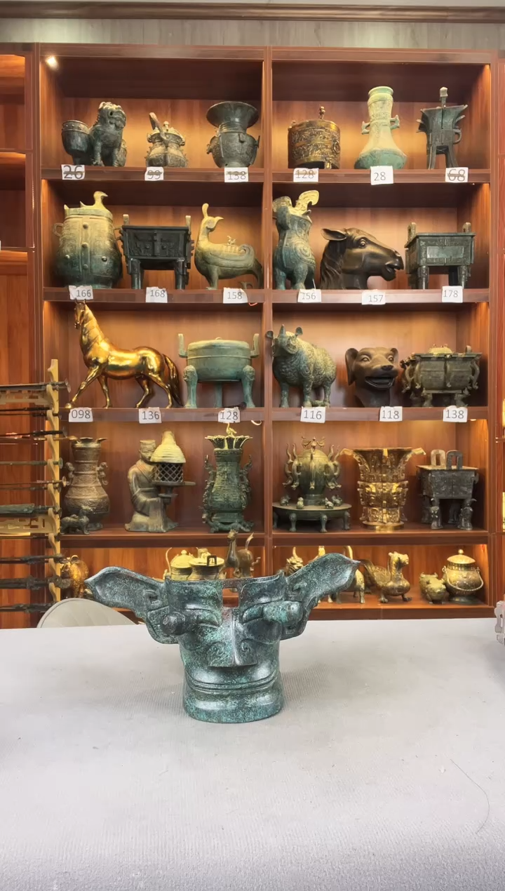 铜仿古小面具456789
