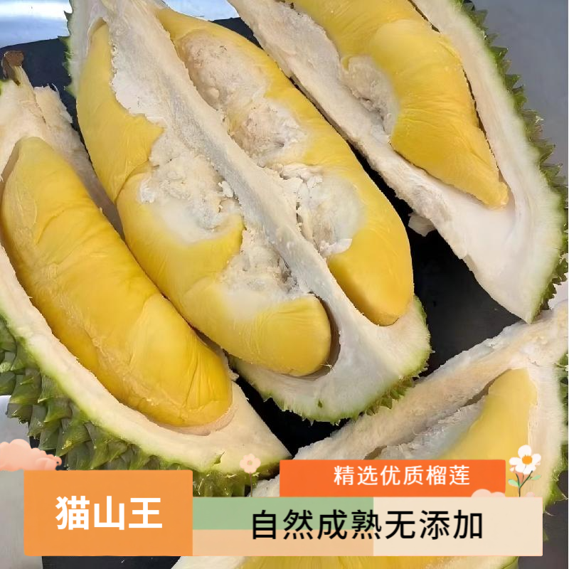 马来西亚树熟榴莲D197猫山王榴莲顺丰包邮液氮锁鲜冷冻榴莲