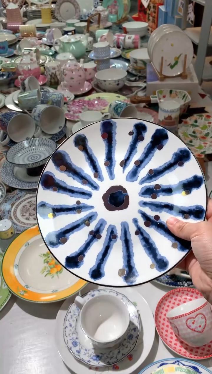【闪购商品】瓷片CC704陶瓷没有完美无瑕陶瓷1个8寸