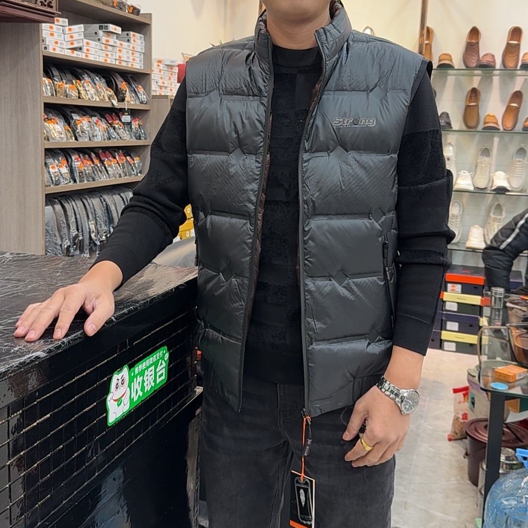 【大公道羽绒马甲】新款时尚休闲百搭男士立领羽绒马甲9853