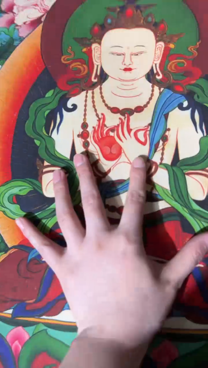 卷轴画龙妹的唐卡tk16