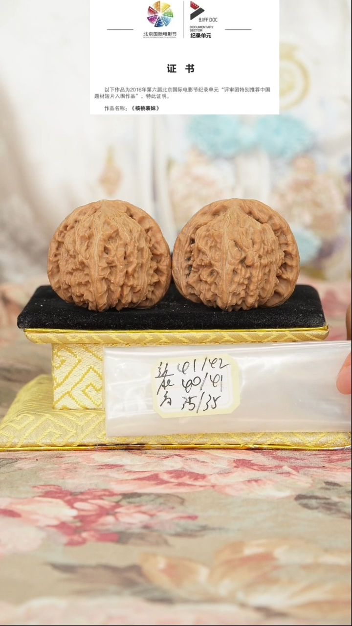 文玩核桃把件白狮子有虚黄不修