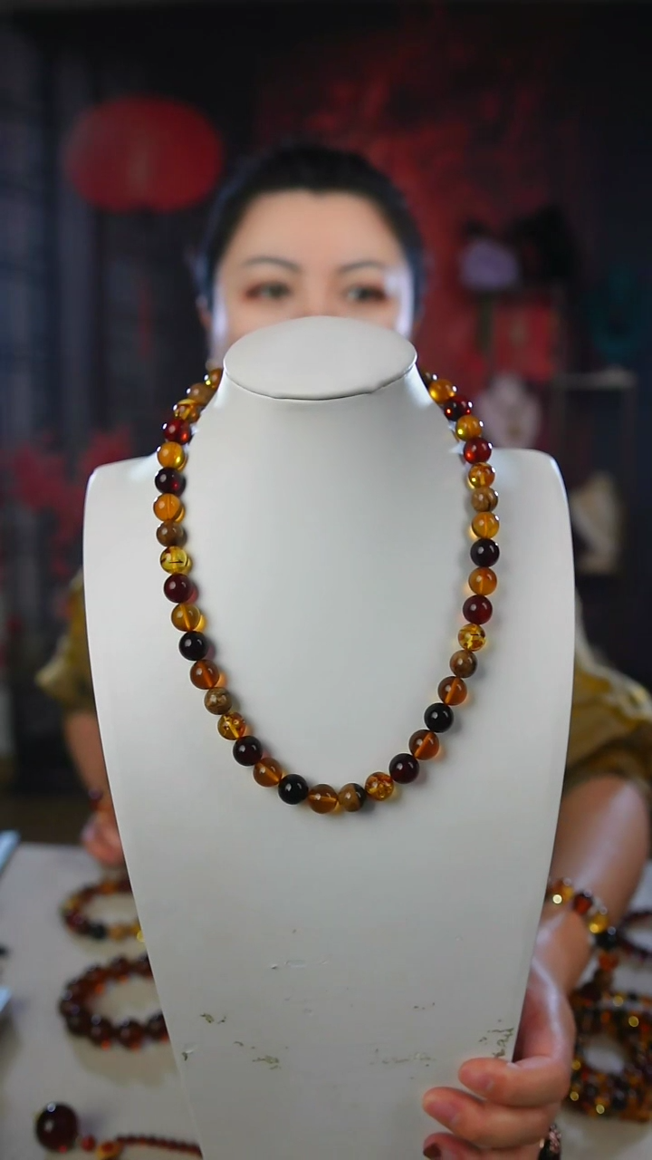 【闪购商品】琥珀颈饰未镶嵌多宝妈妈链10+