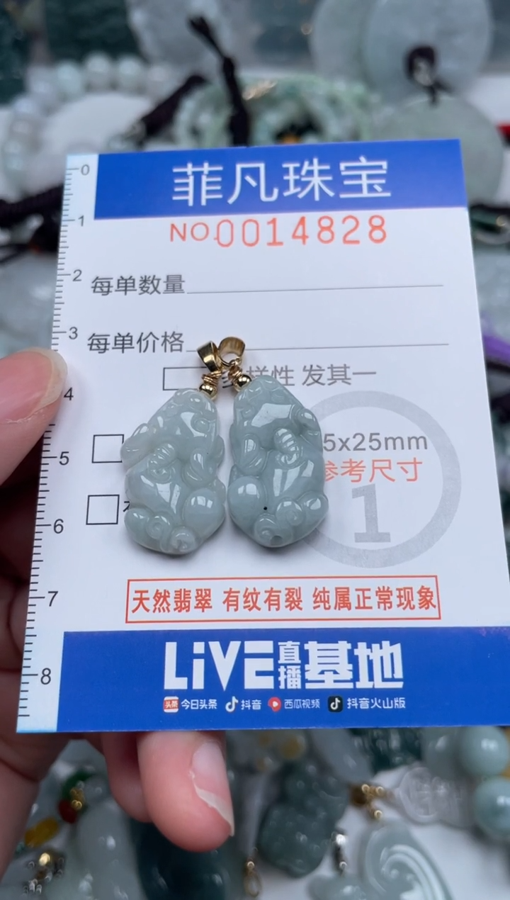 颈饰未镶嵌翡翠14828