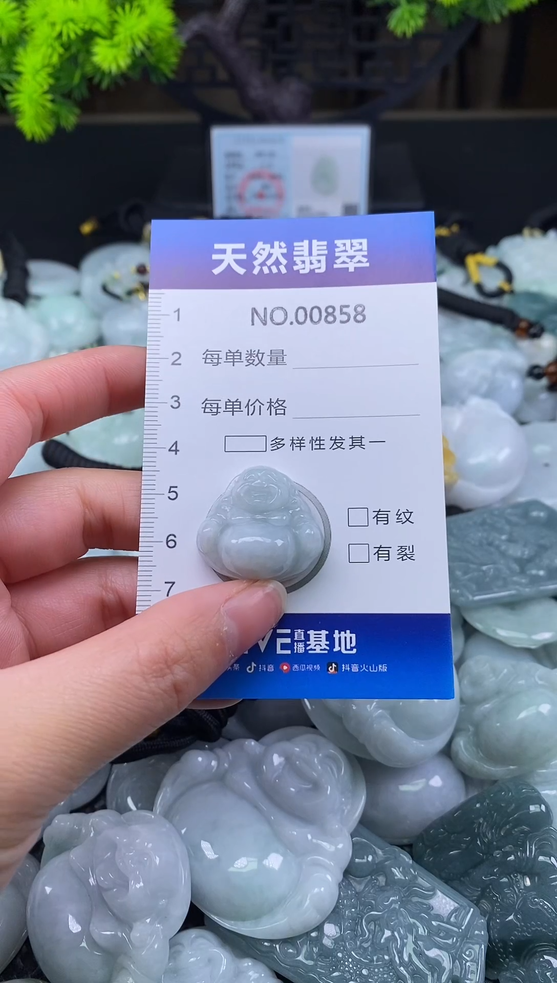 颈饰未镶嵌翡翠天然缅甸翡翠858