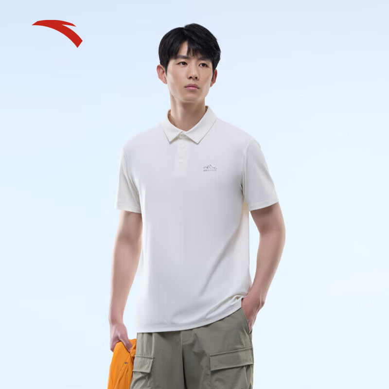 安踏冰丝T丨短袖polo衫男夏季新款户外翻领t恤运动