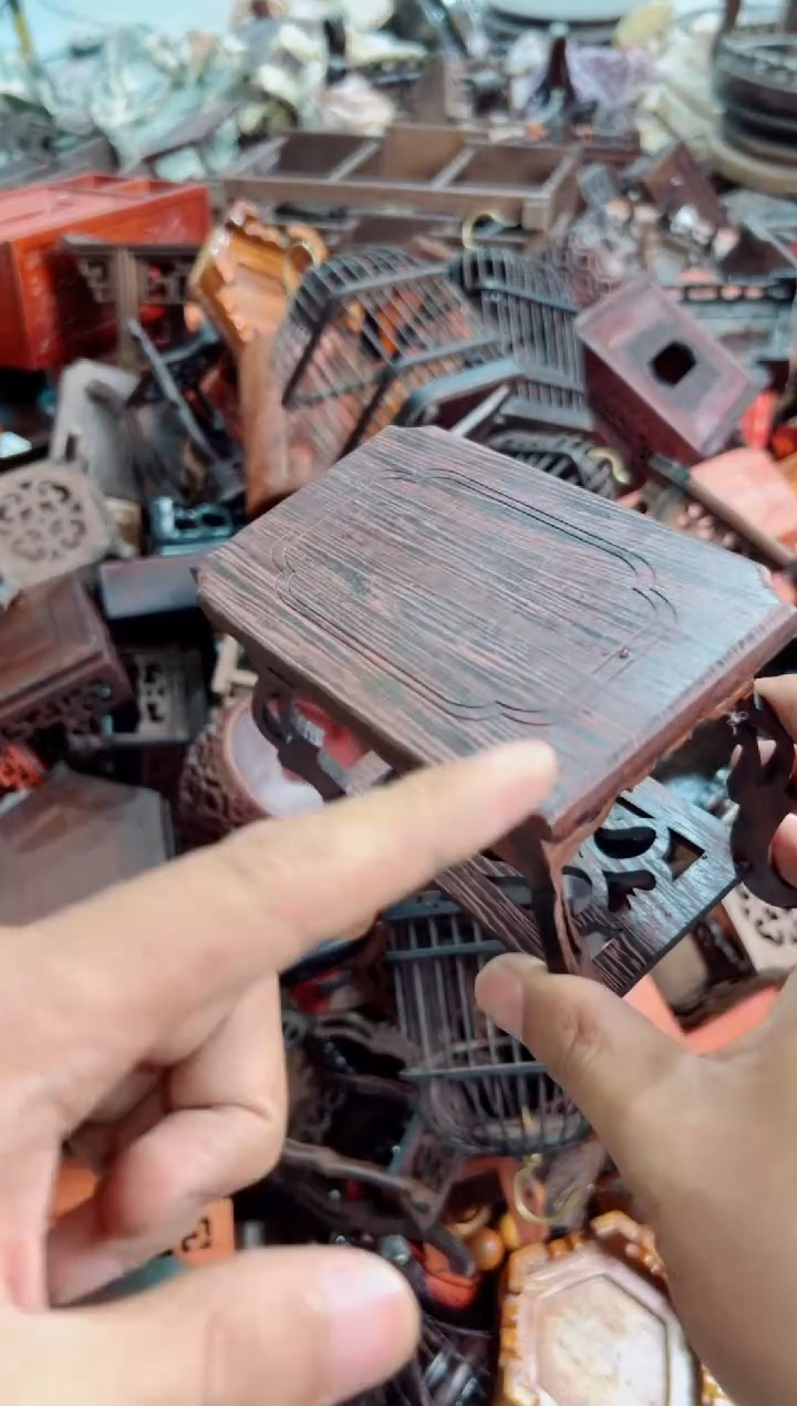 木海马几长长底座花架摆件处理