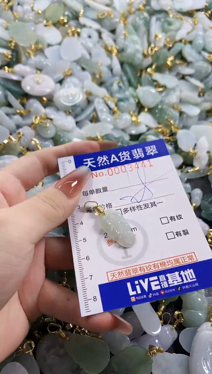 颈饰未镶嵌翡翠天然A货翡翠