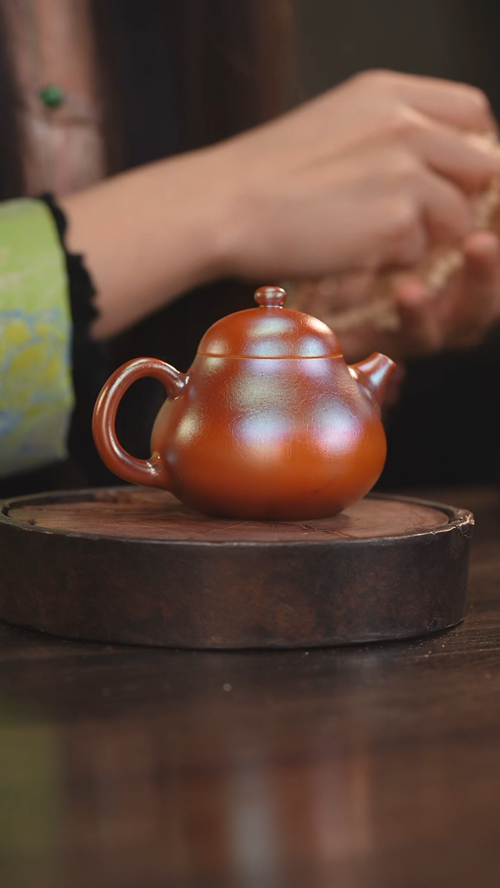 【闪购商品】杯45柴房陶瓷丨金红梨壶