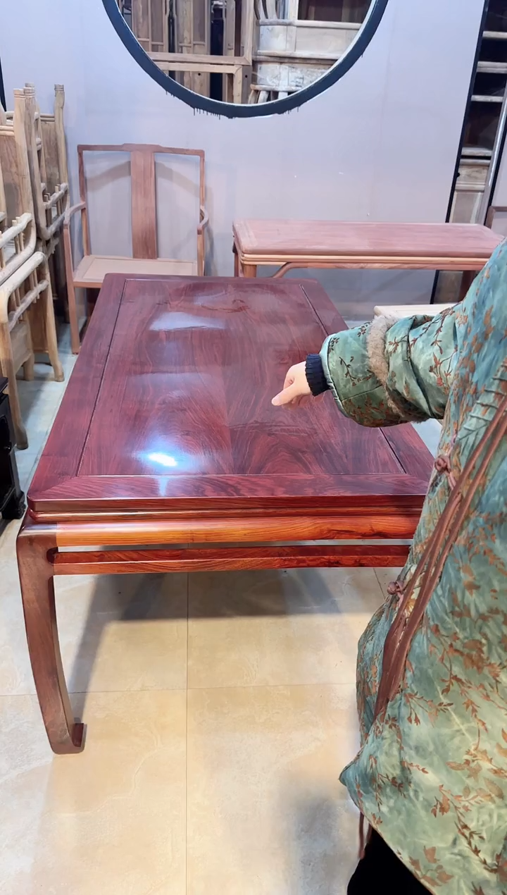 花梨木类家具国标红木刺猬紫檀长方桌茶桌