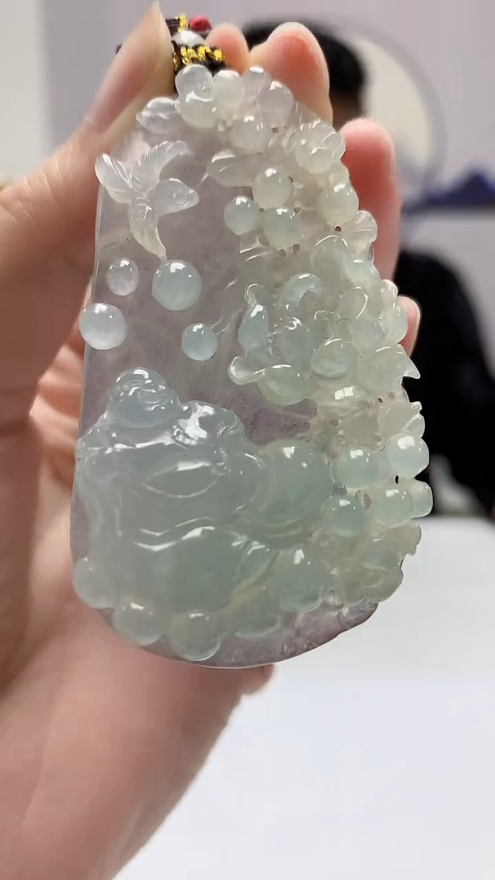 【闪购商品】定制翡翠未镶嵌4969zm-毛货挂件佛141