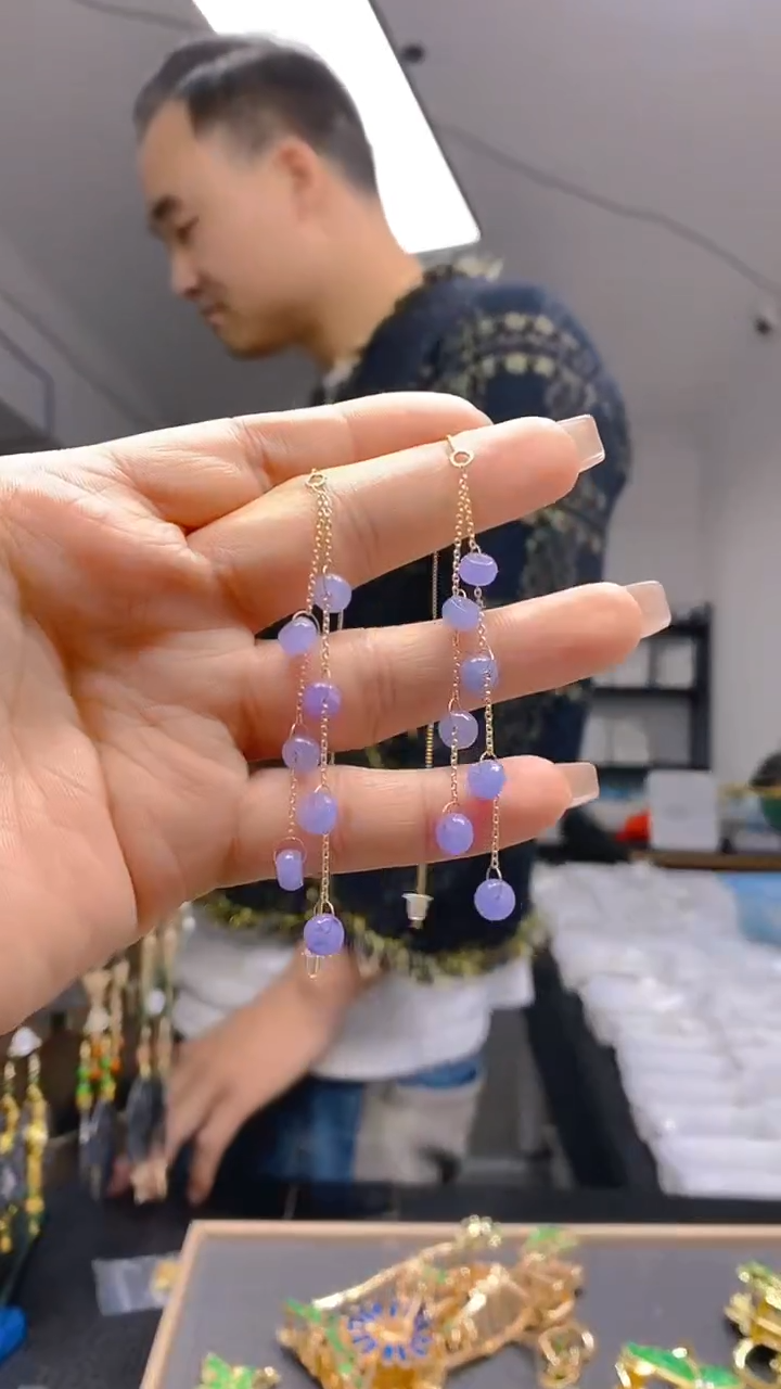 【闪购商品】翡翠耳饰合金276翡翠耳线