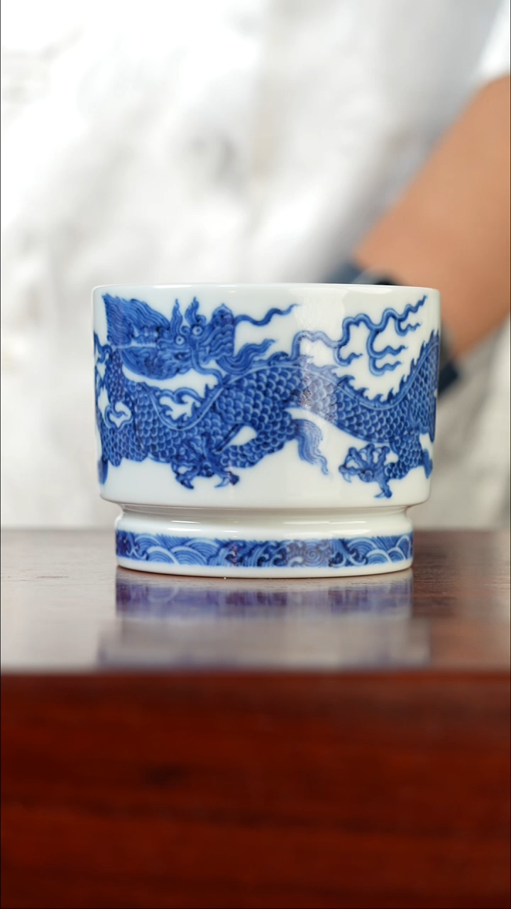祖传窑真柴窑传承400年霸王龙直口杯
