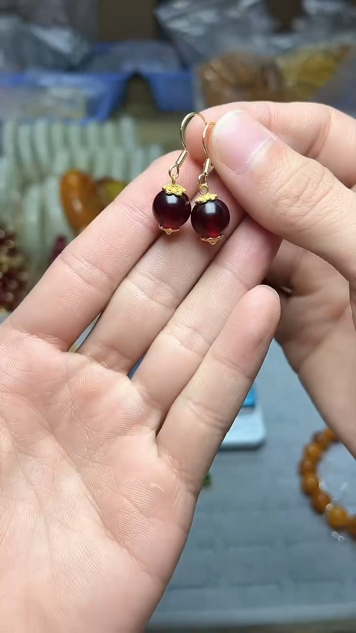 【闪购商品】查罗石耳钉合金耳钩