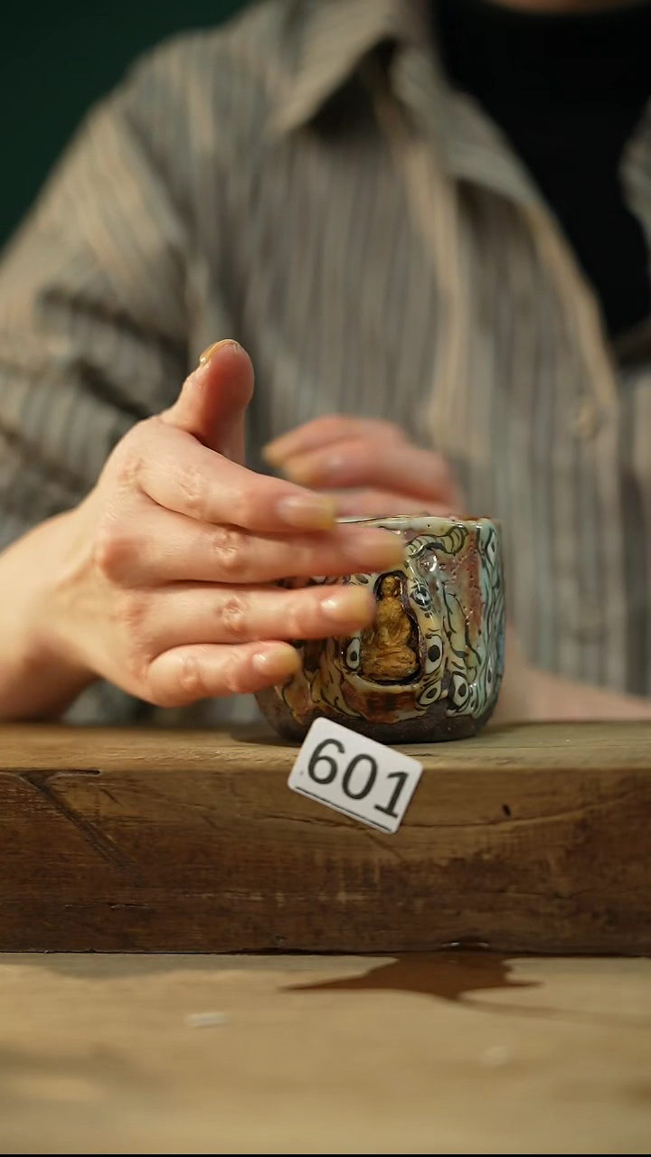 【闪购商品】瓷片新品设计师手作款 志野主人杯