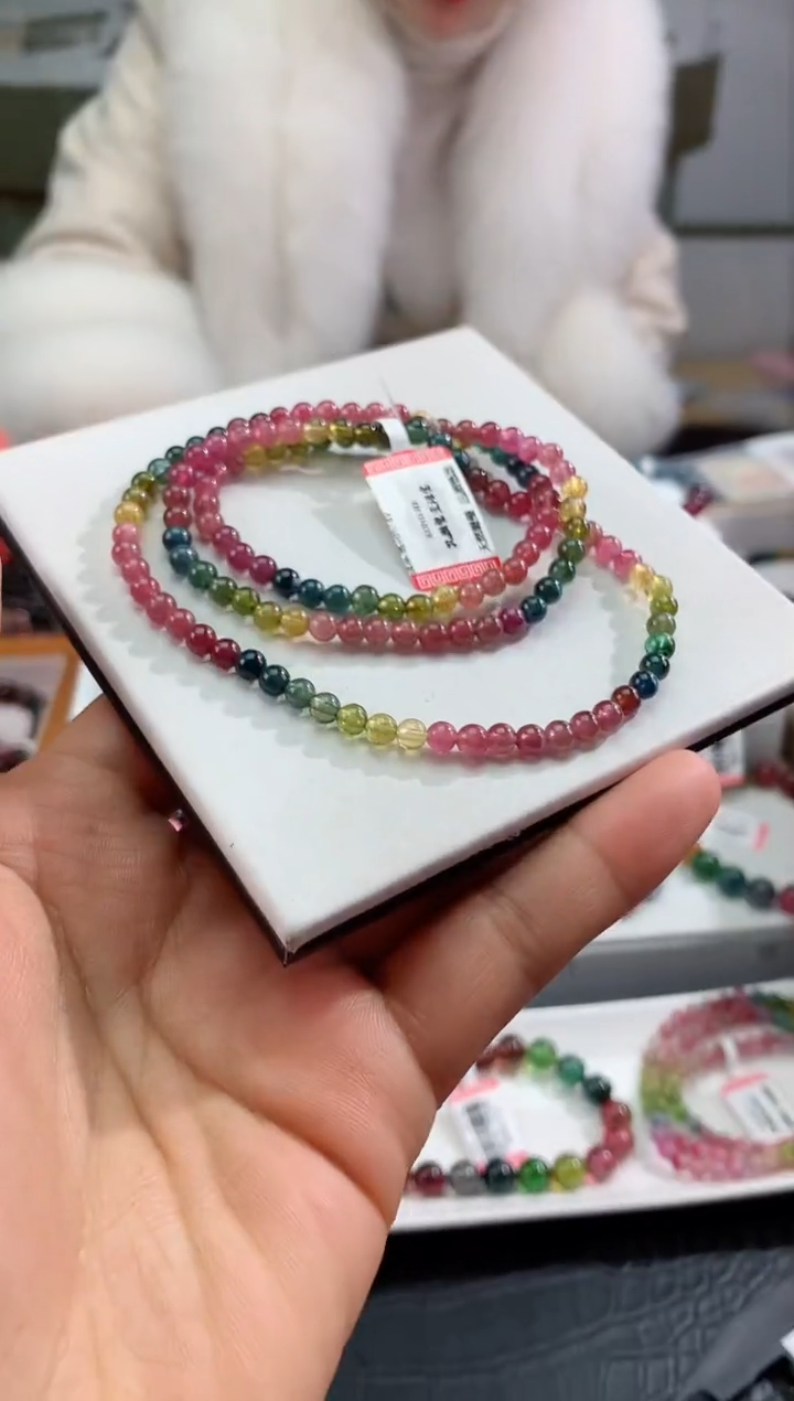 【闪购商品】碧玺手链未镶嵌多样性发一条