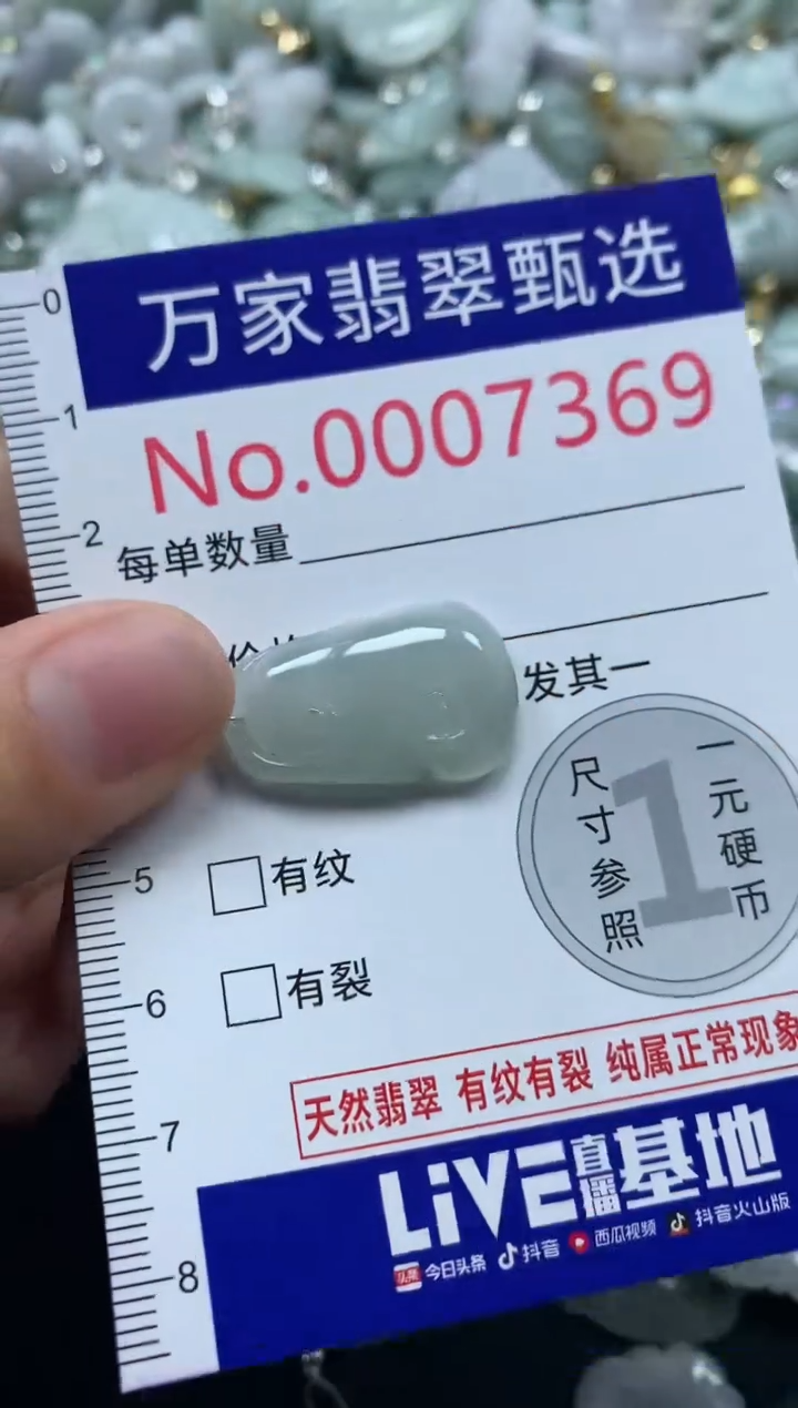 吊坠(不含链)未镶嵌翡翠7369