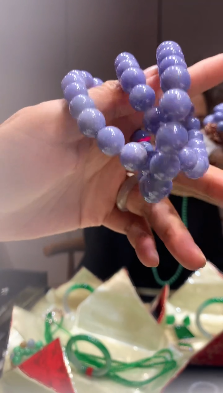 【闪购商品】翡翠项链未镶嵌紫罗兰珠链