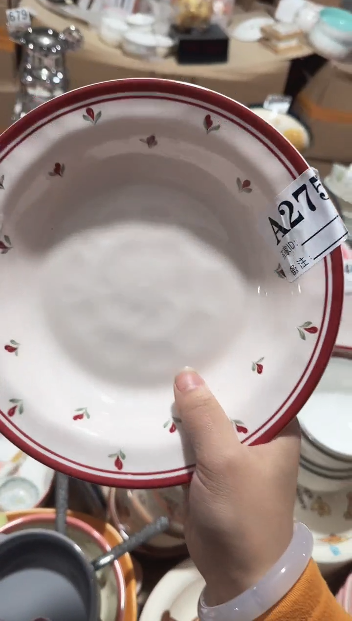 【8.3寸★2个】黑点针眼属正常陶瓷都有介意慎拍微瑕破损包赔