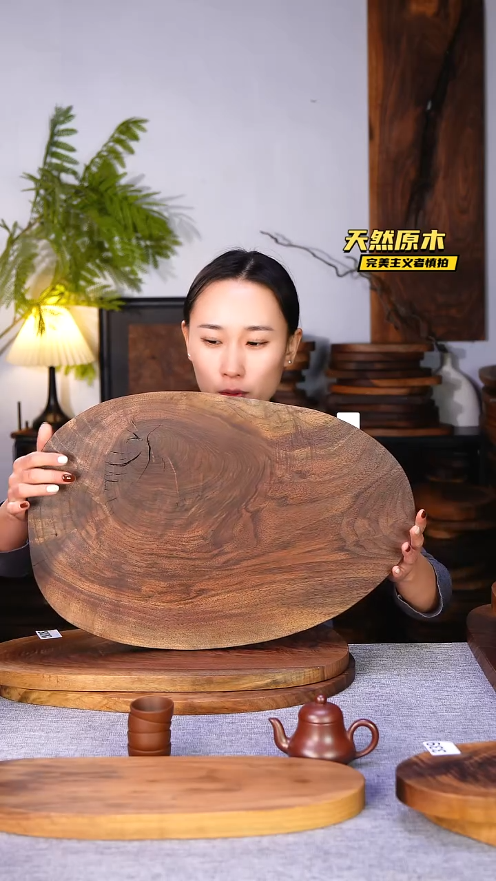 木北美黑胡桃原木.干裂疤结不属于商品质量问题完美主义者慎拍
