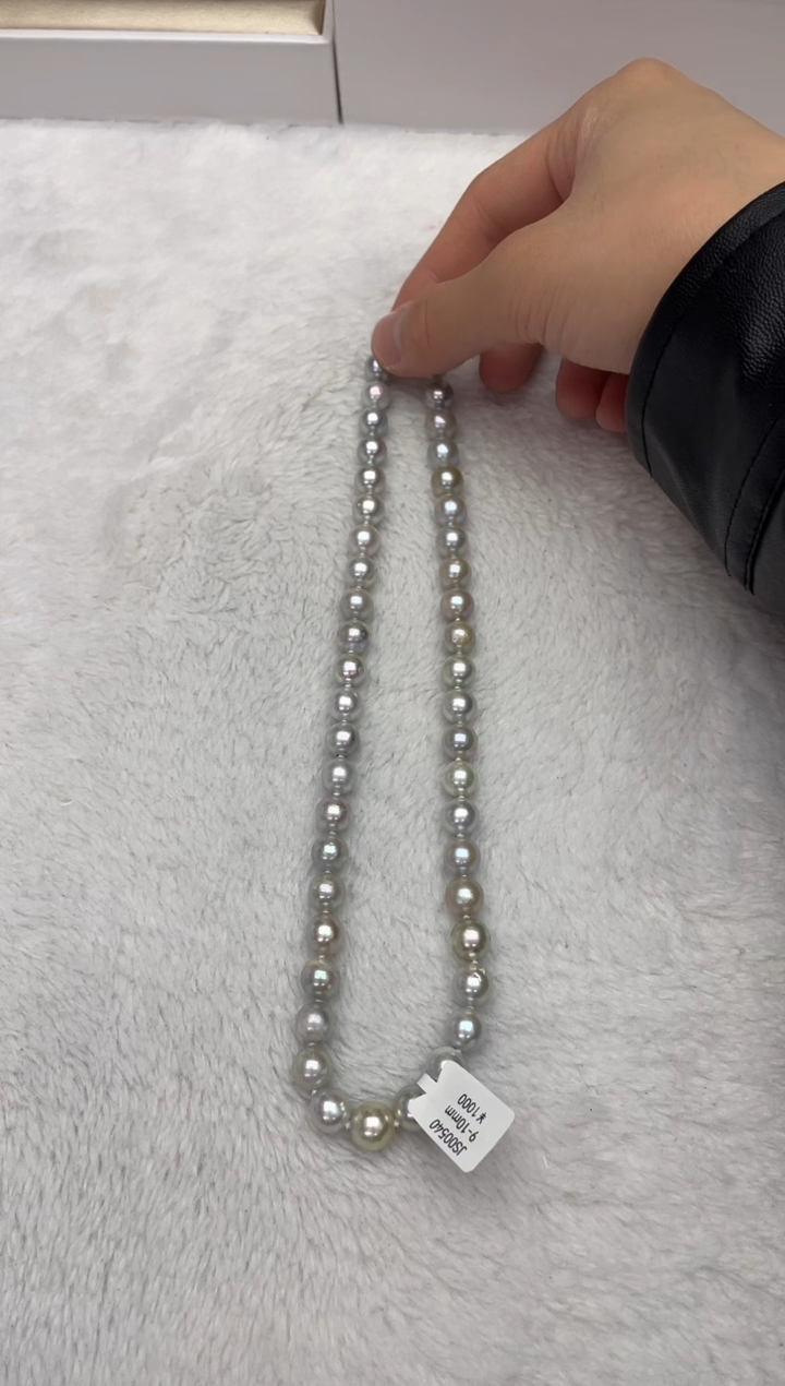 【闪购商品】海水珍珠颈饰未镶嵌AK真多麻9-10mm（多样性发一）