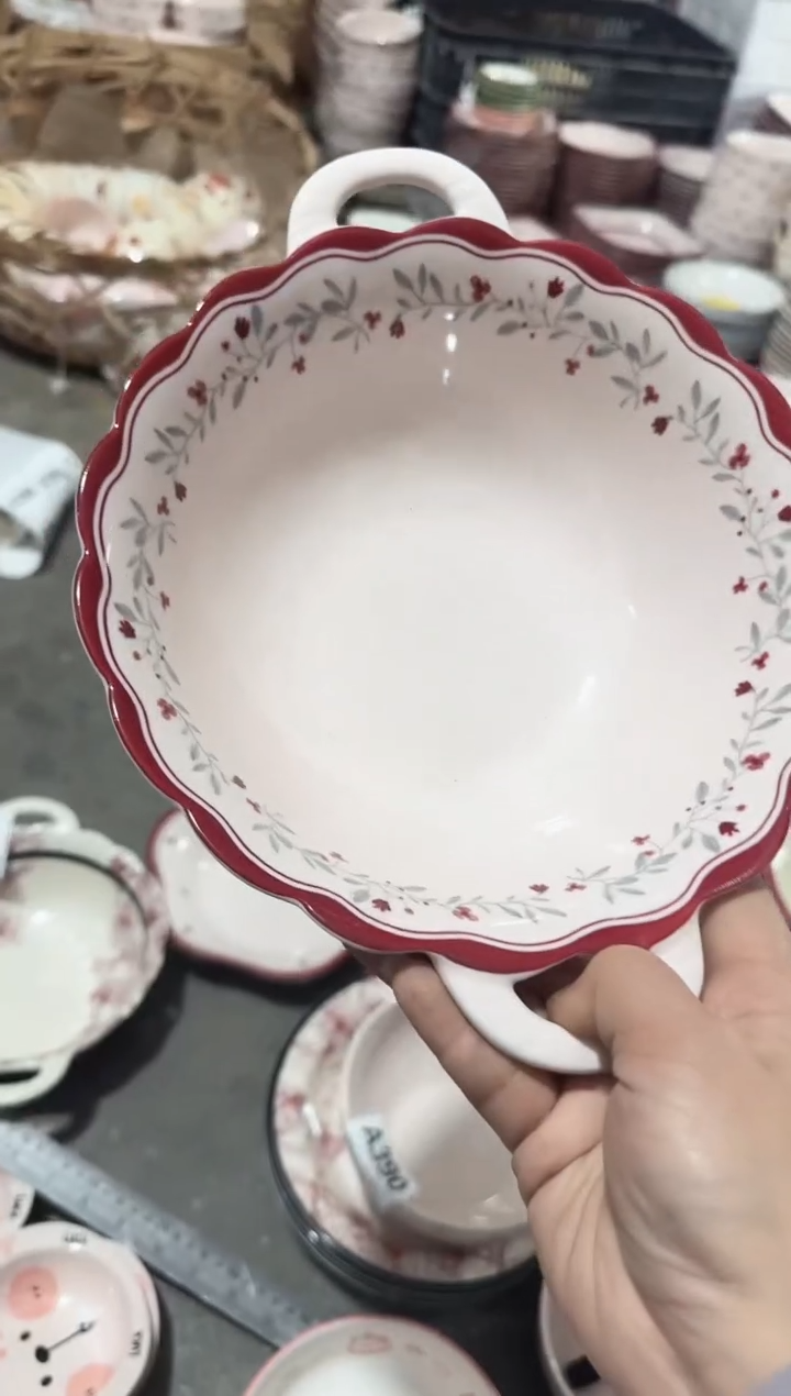 【9.5寸★1个】黑点针眼属正常陶瓷都有介意慎拍微瑕破损包赔