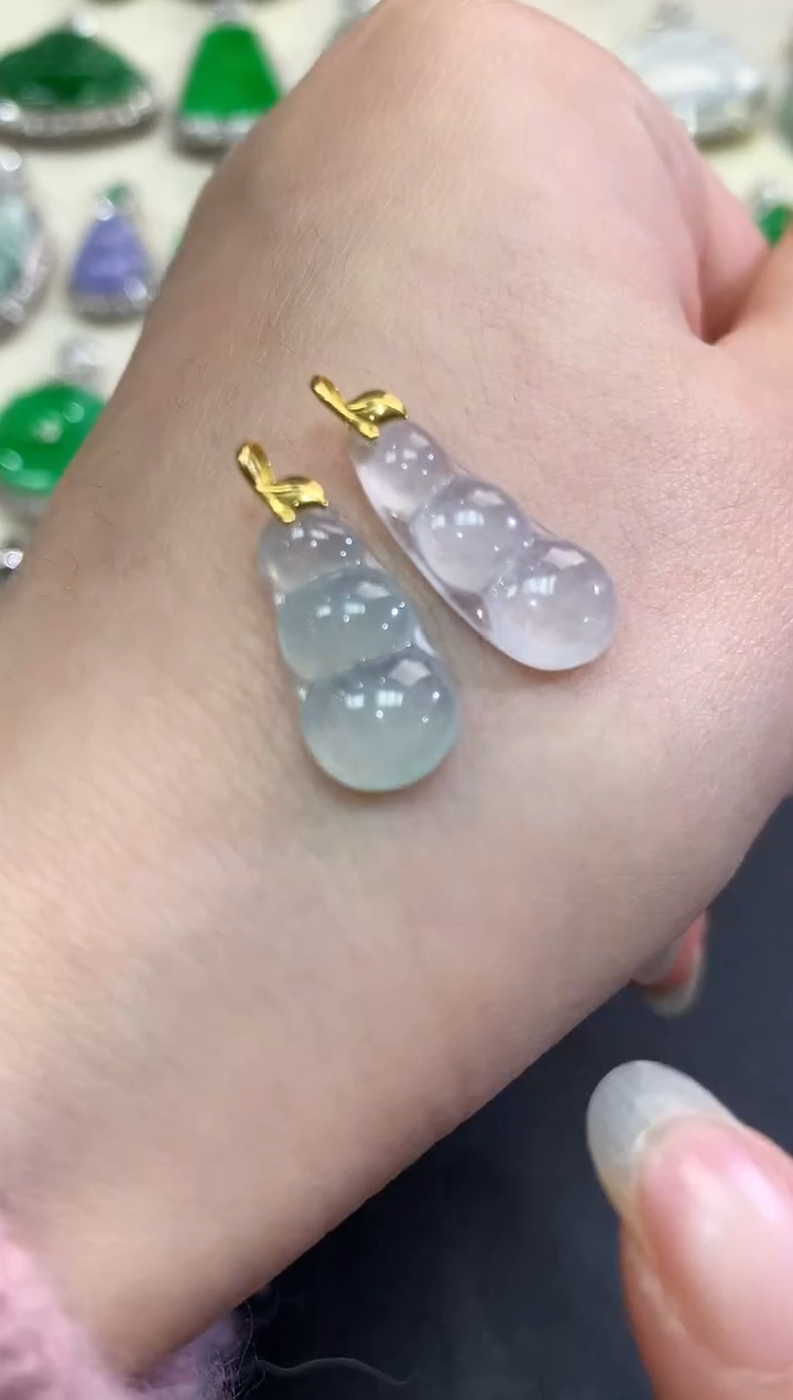 【闪购商品】翡翠颈饰18K金镶嵌B3  多样性一件发货