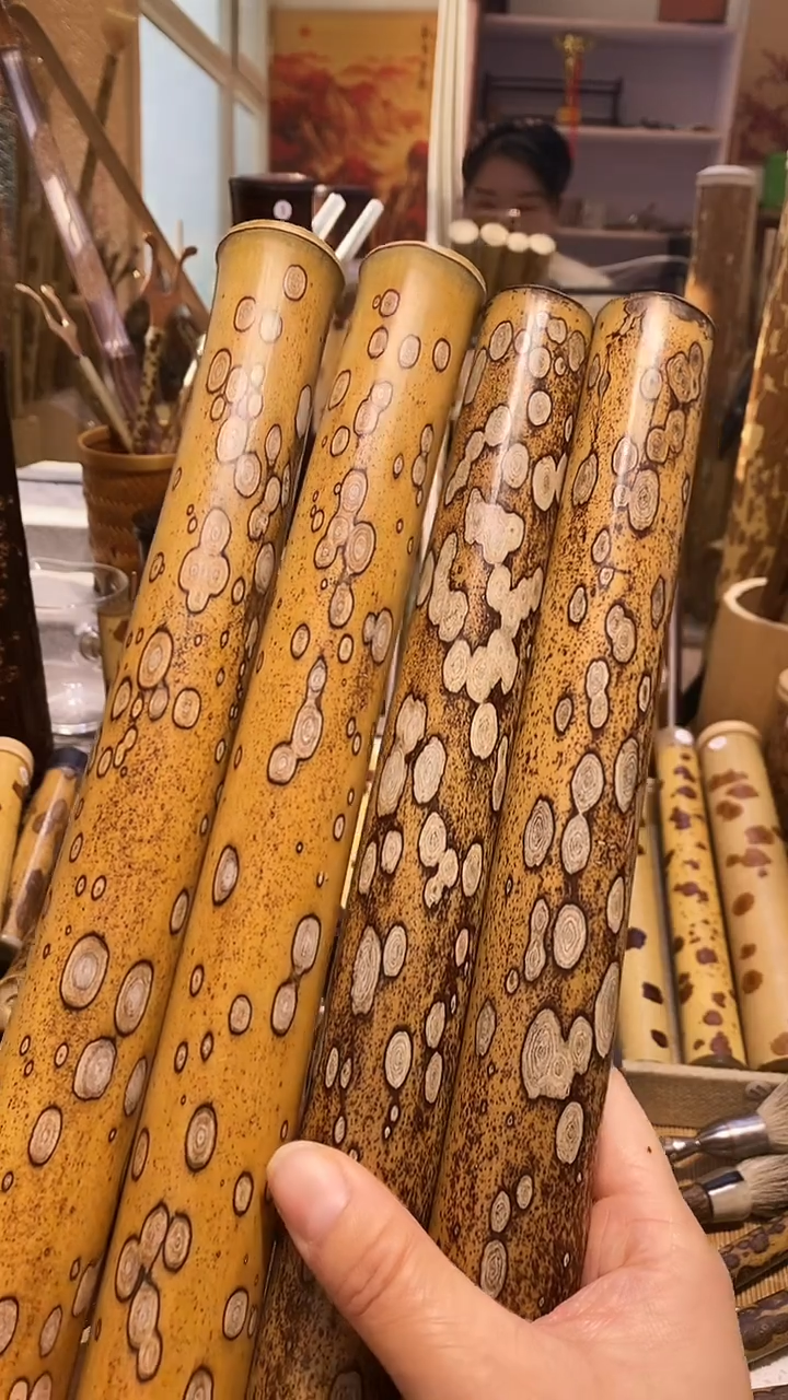 天****隙梅鹿竹精品扇子料4根