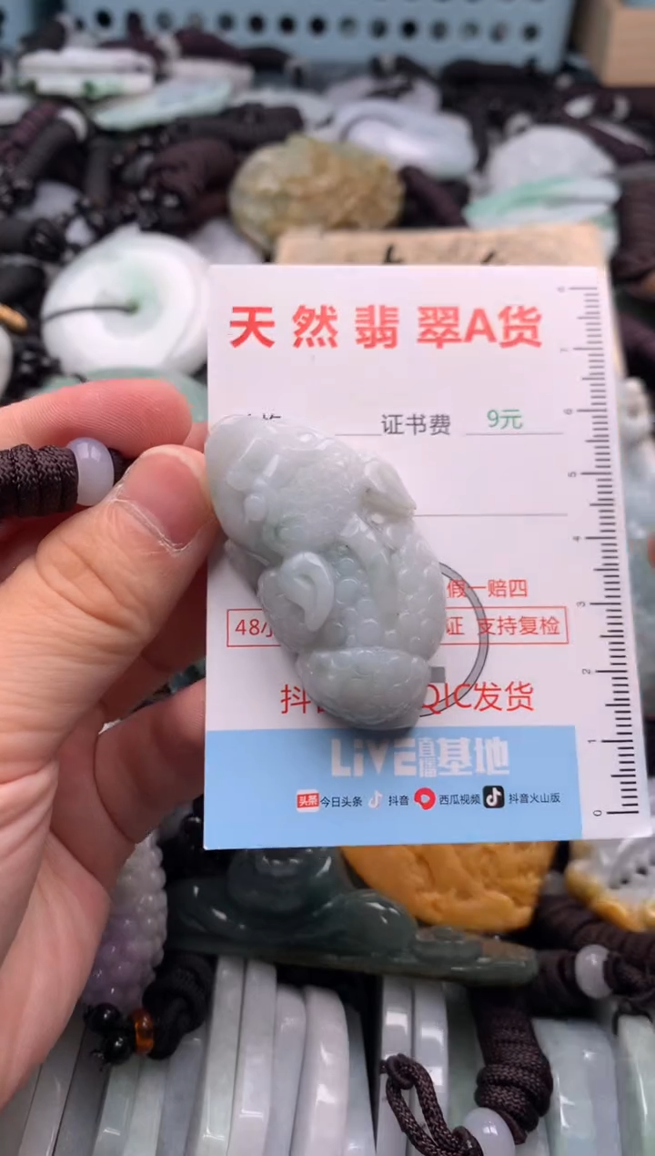 翡翠未镶嵌吊坠(不含链)1