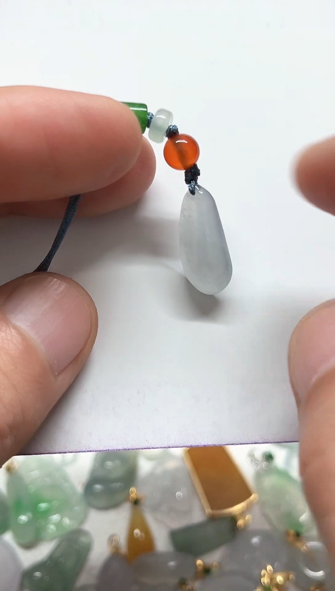 【闪购商品】翡翠颈饰未镶嵌天然缅甸A货翡翠吊坠