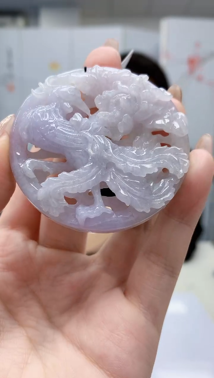 【闪购商品】定制翡翠未镶嵌5060jw-毛货挂件364