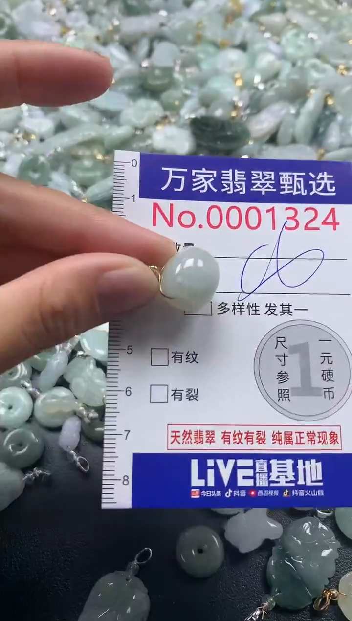 吊坠(不含链)未镶嵌翡翠1324
