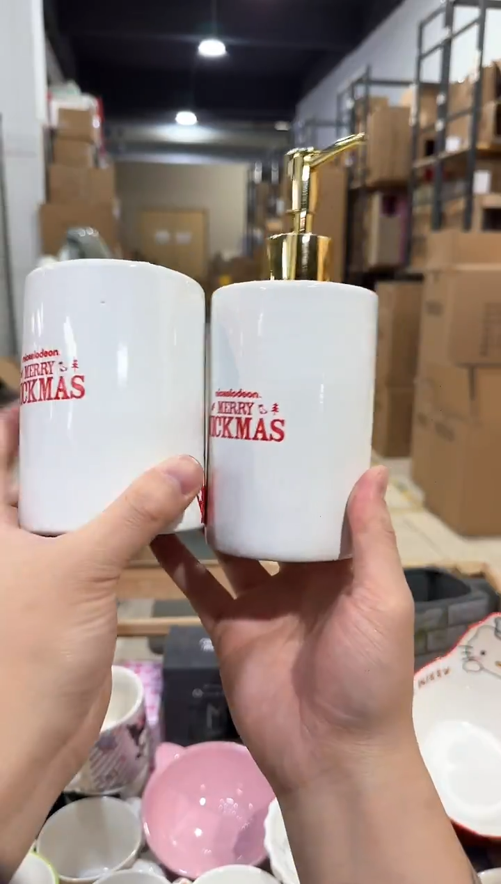 瓷片原盒海绵宝宝洗漱套装