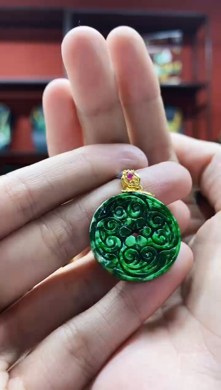 颈饰未镶嵌翡翠翡翠吊坠