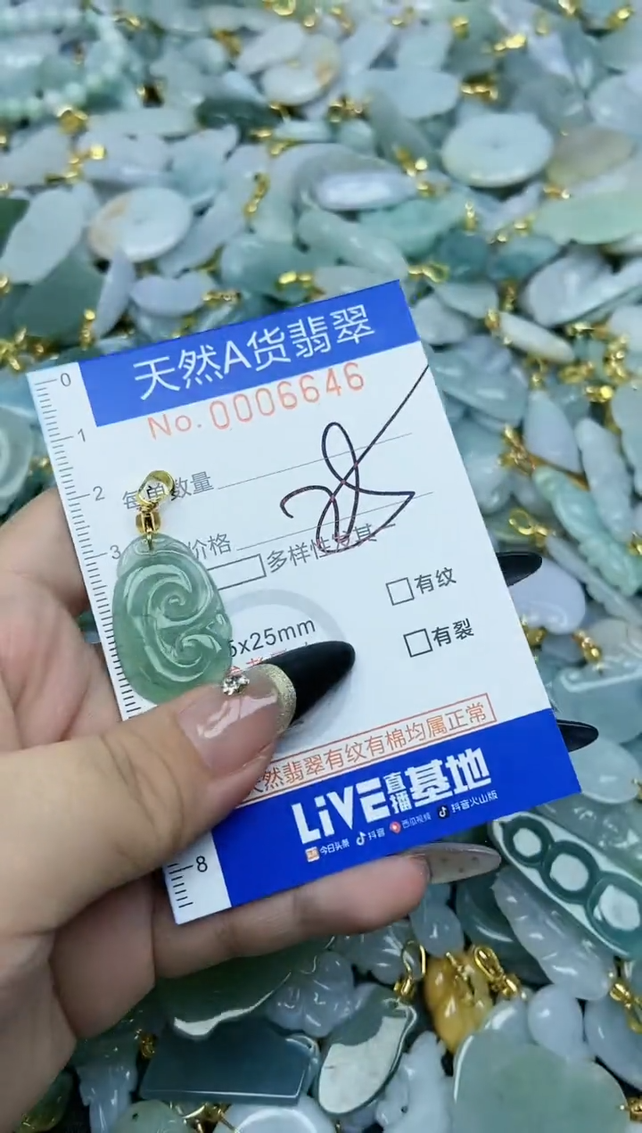 【闪购商品】翡翠颈饰未镶嵌天然A货翡翠