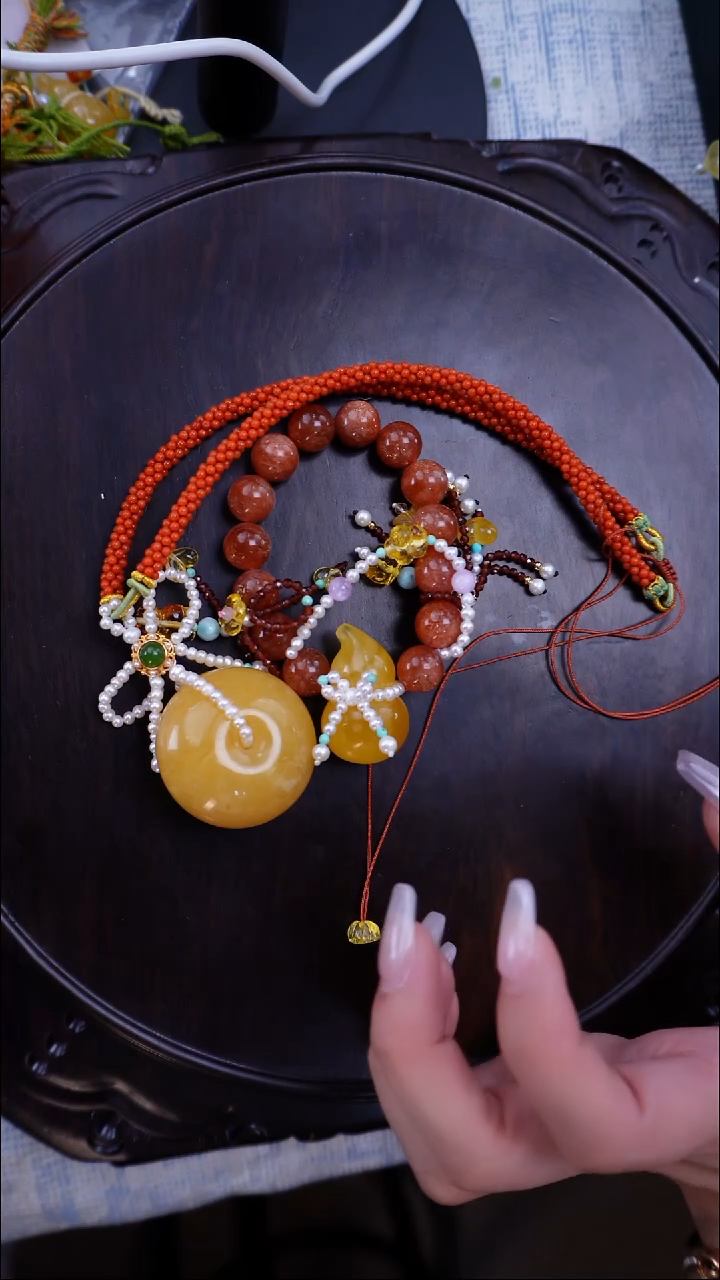 琥珀套链未镶嵌【多样性发一】