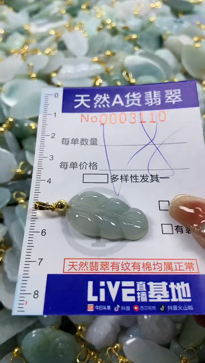 颈饰未镶嵌翡翠天然A货翡翠